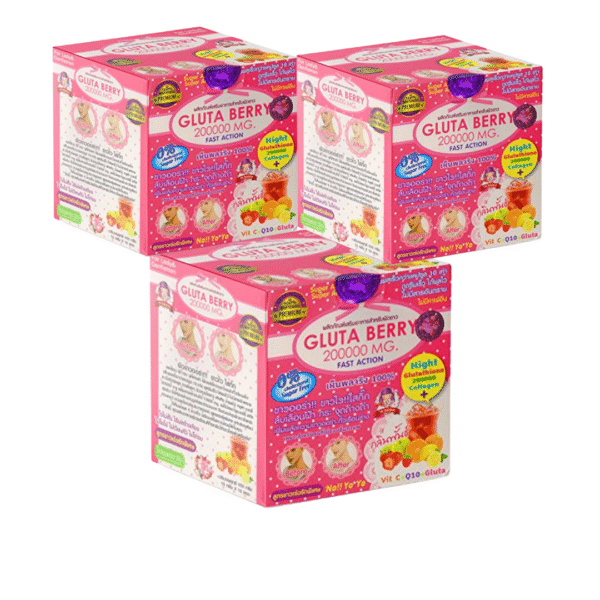 2+1 Gluta Berry, Glutathione and Collagen, 200,000mg, 10 pieces Copy