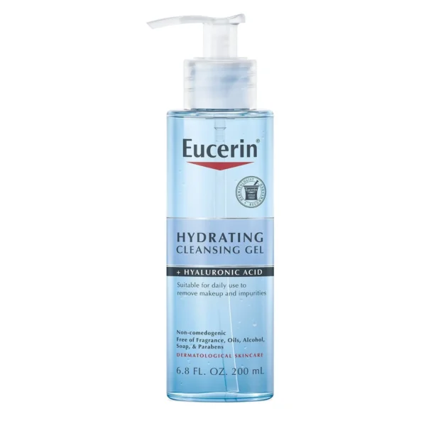 Eucerin Hydrating Cleansing Gel + Hyaluronic Acid, 200 ml