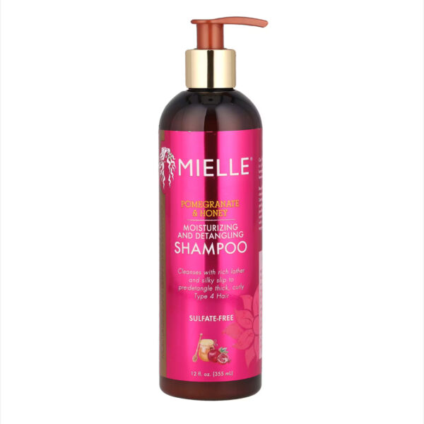 Mielle Moisturizing and Detangling Shampoo, Pomegranate & Honey, 355 ml