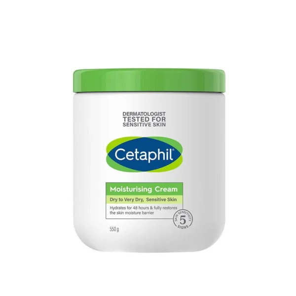 Cetaphil Moisturizing Cream For Dry And Sensitive Skin, 550g