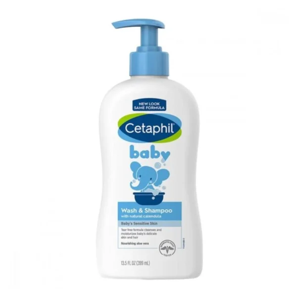 Cetaphil Baby Face Body Wash and Shampoo, 399ml