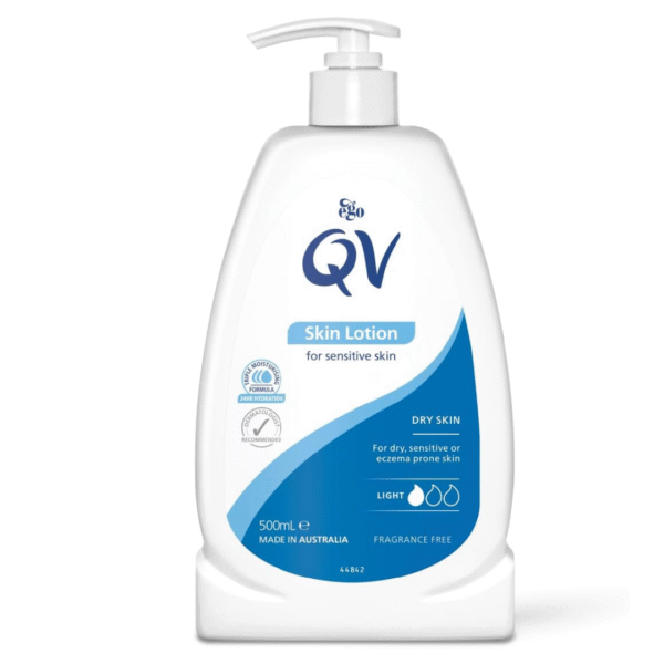 QV Skin Lotion, 24 Hour Moisturisation Light Body Lotion, 500ml