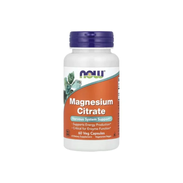 NOW Magnesium Citrate 60 Capsules