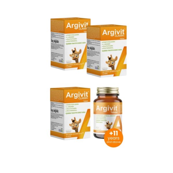 2+1 Argivit Classic 30 Tablets, +11 Years Old Copy