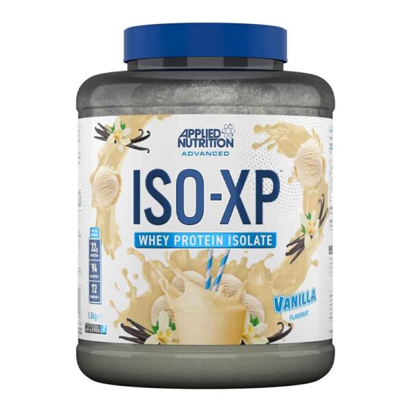 Applied Nutrition ISO-XP 100% Whey Protein Isolate, Vanilla, 1.8 Kg, 0g Carbs & 0g Fat