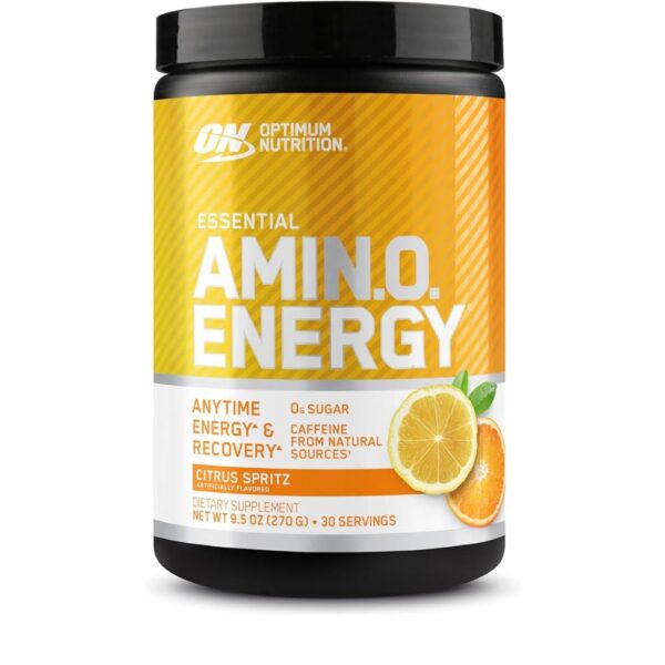 Optimum Nutrition Amino Pre Workout Food Supplement, Citrus Spritz, 30