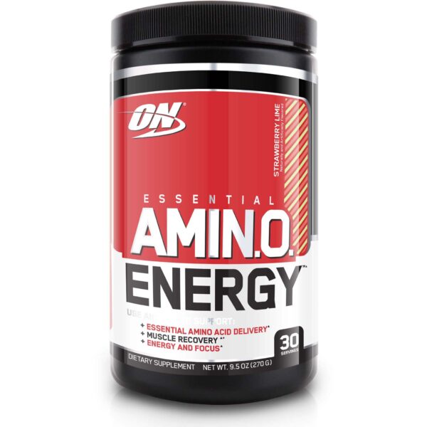 Optimum Nutrition Amino Pre Workout Food Supplement, Strawberry Lime, 30