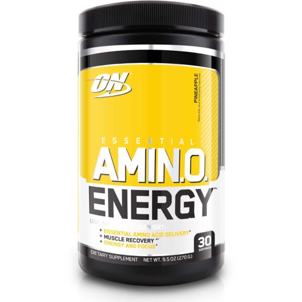 Optimum Nutrition Amino Pre Workout Food Supplement, Pineapple, 30, Support Energy