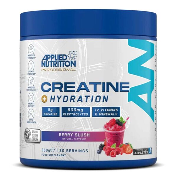 Applied Nutrition Creatine + Hydration, Berry Slush, 30, Support Endurance and Strength