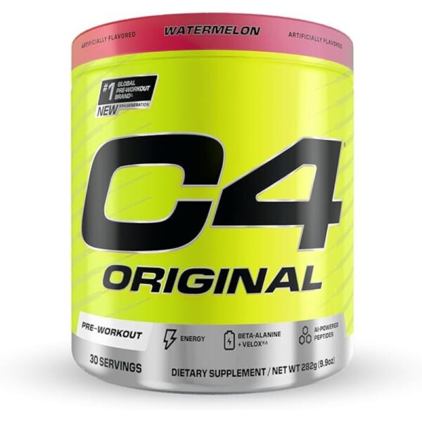 Cellucor C4 Original Pre Workout Food Supplement, Watermelon, 30, Hard Hitting Energy
