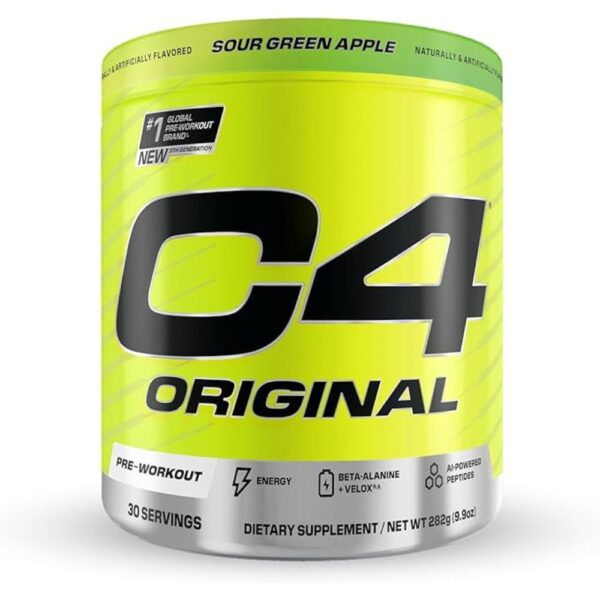 Cellucor C4 Original Pre Workout Food Supplement, Sour Green Apple, 30